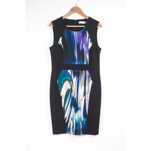 🆕 Calvin Klein Color Blocked Sheath Dress 12